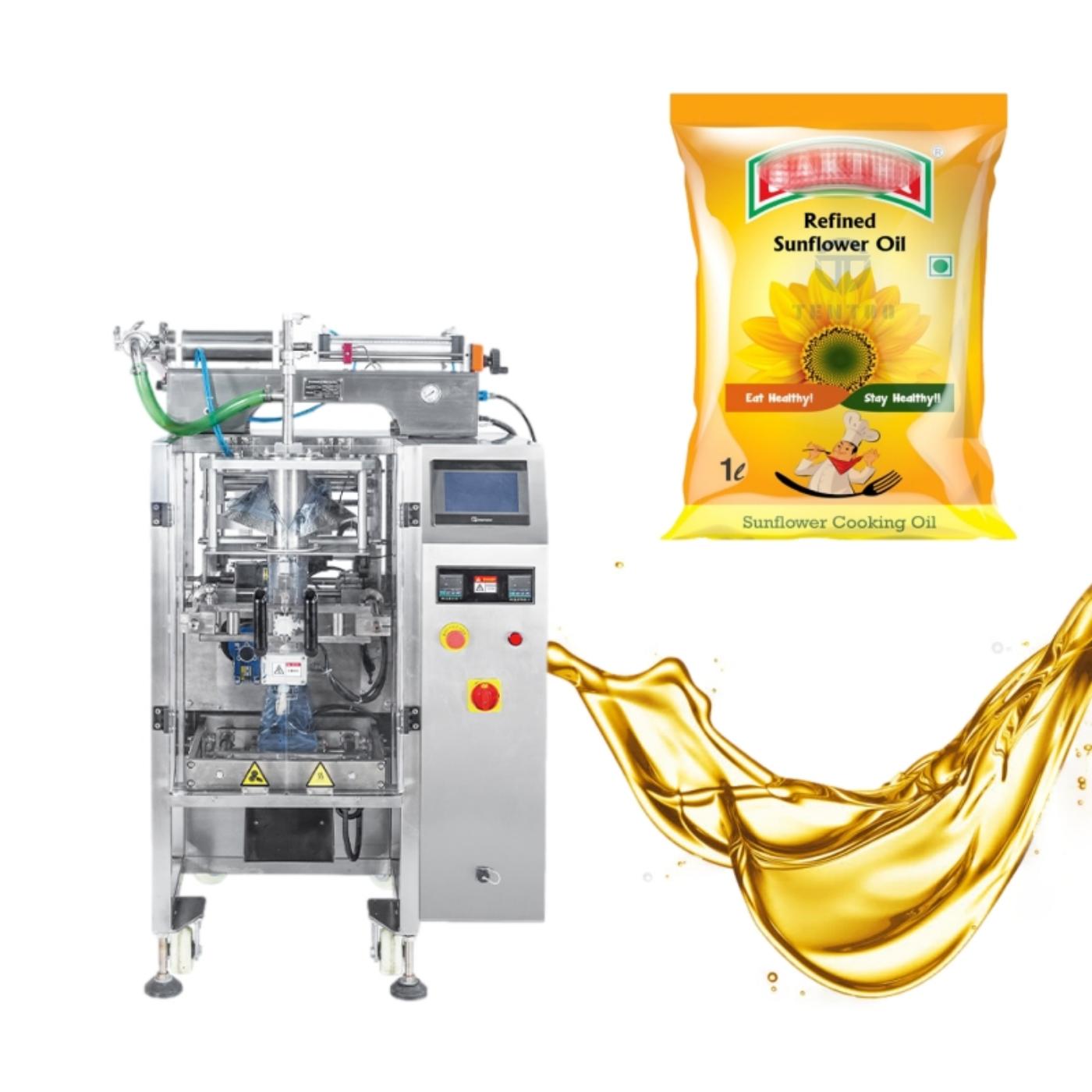Fully automatic pouch oil packing machine