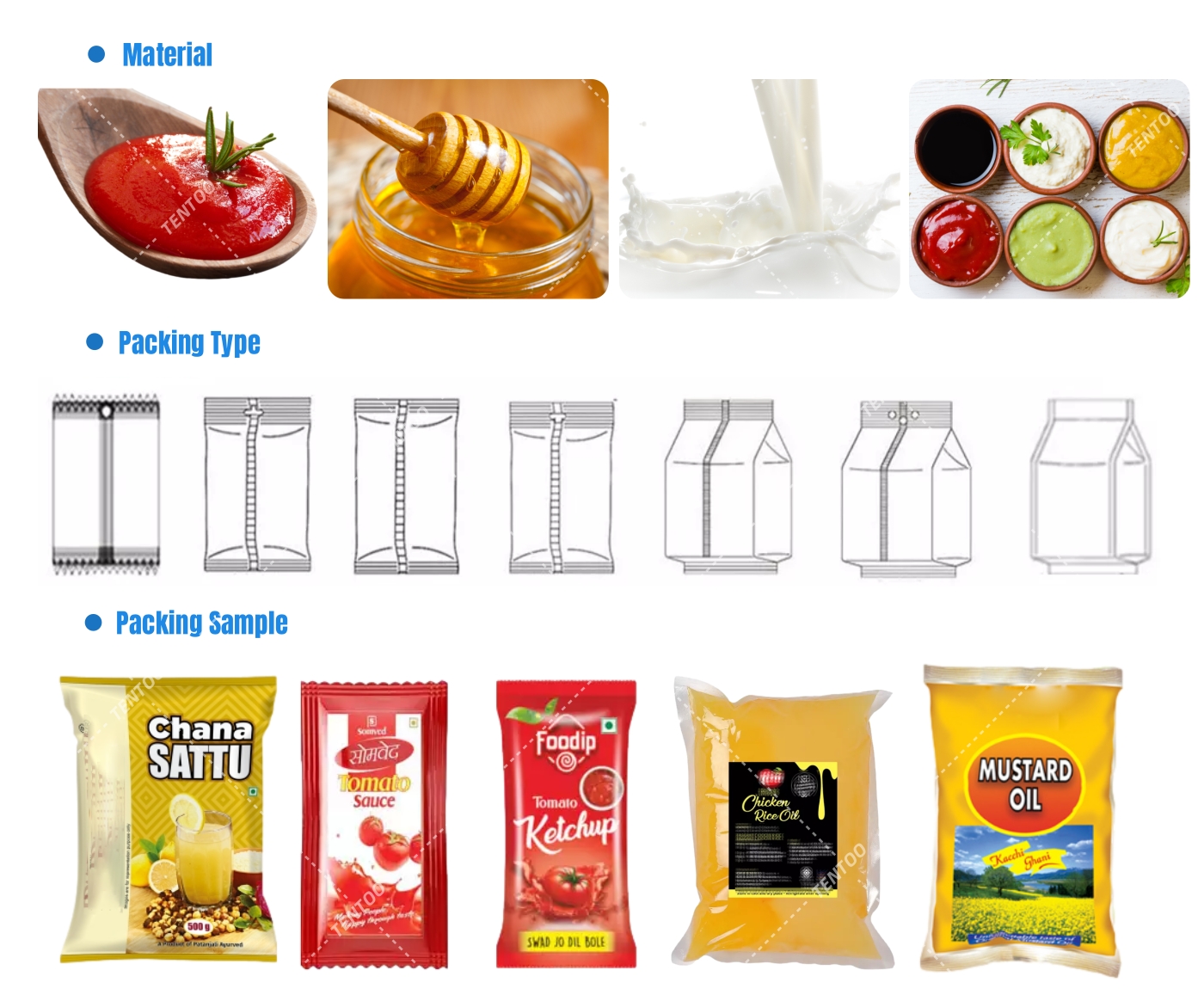 Low Cost automatic pouch Sauce/Jam packing machine