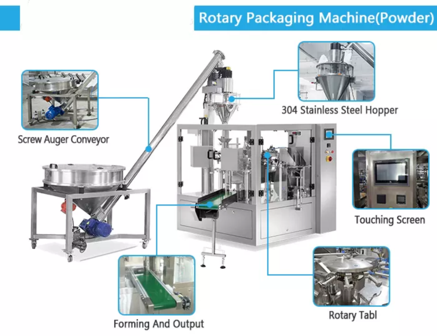 Detergent Premade Bag Powder Packing Machine