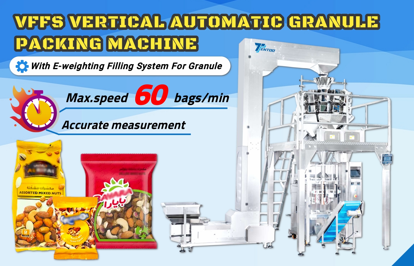 Automatic High Speed Nuts Pakcing Machine