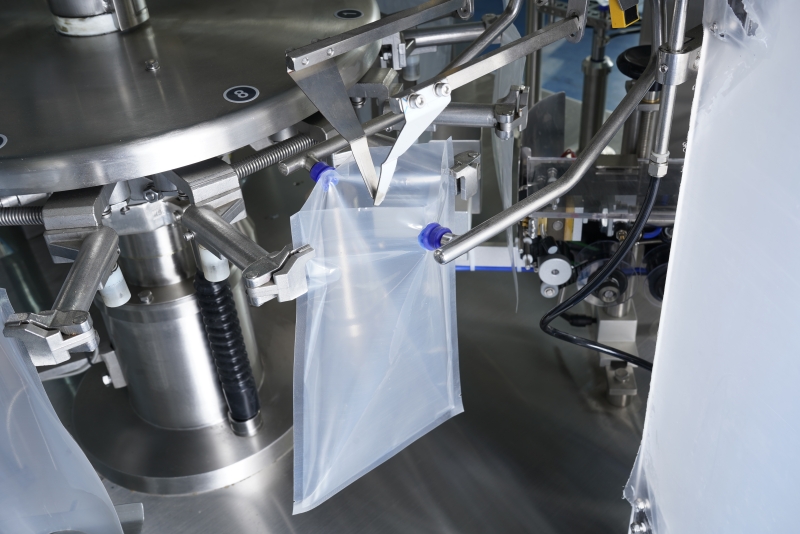 How does a pre-made bag packaging machine work