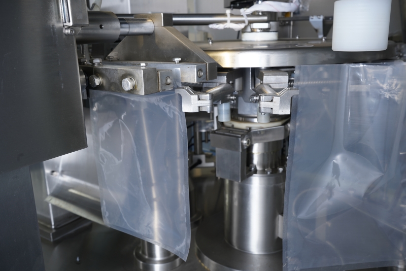 How does a pre-made bag packaging machine work