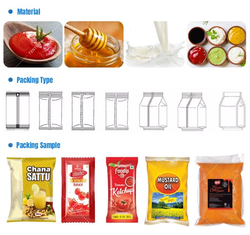 High Quality automatic pouch Shampoo packing machine
