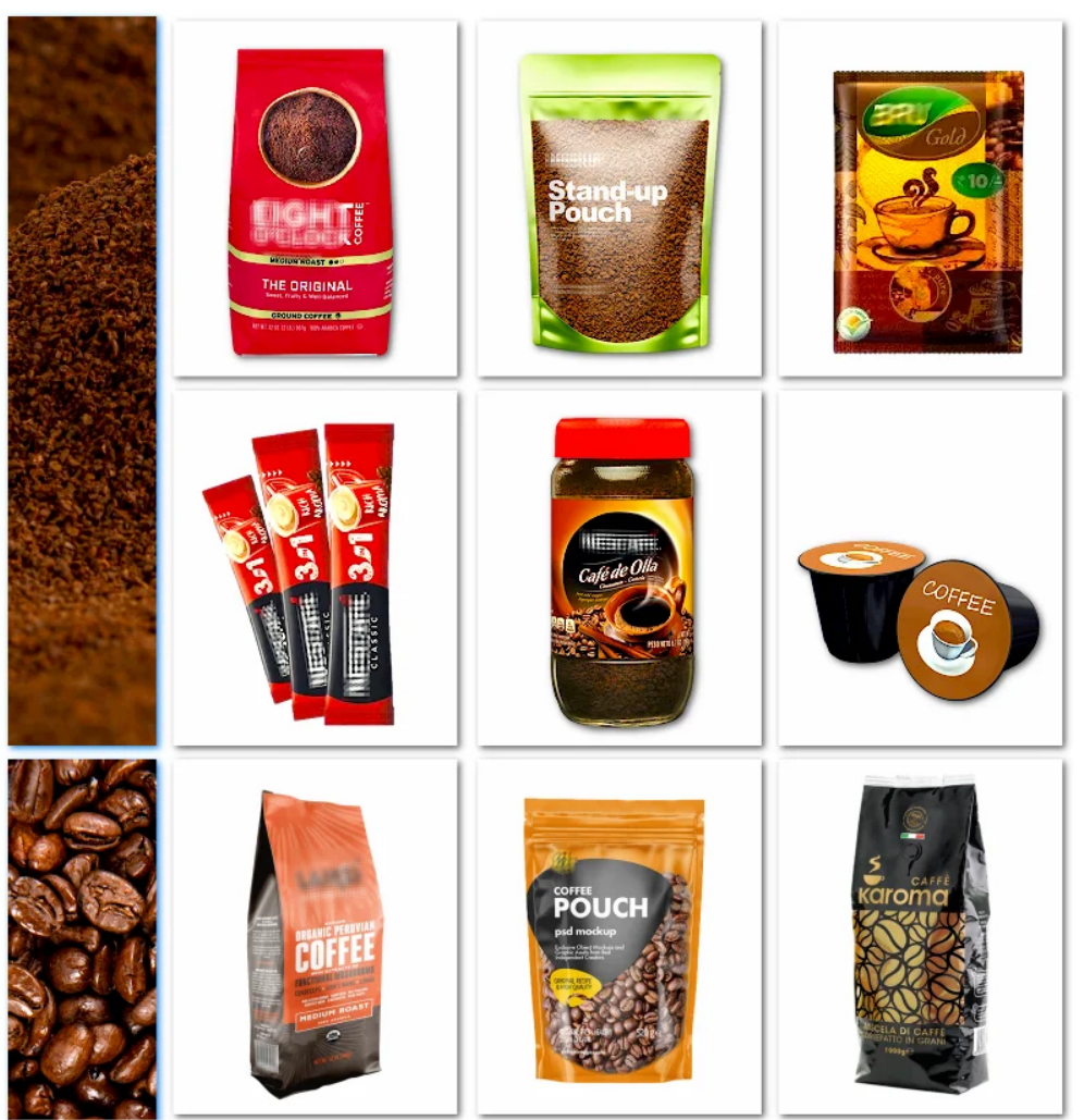 The most popular coffee packaging